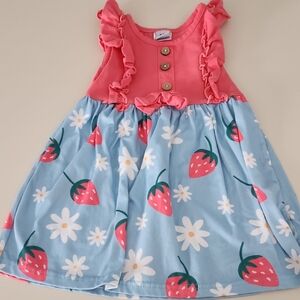 Dash Of Glitter Strawberry Summer Dress